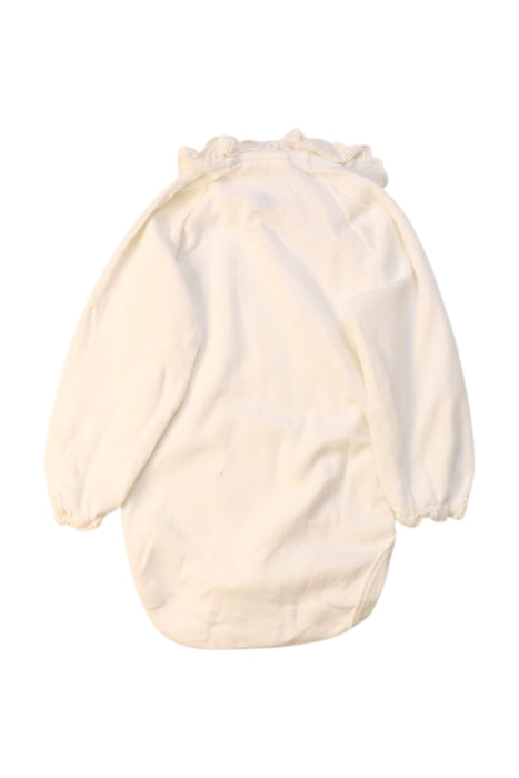 A Ivory Long Sleeve Bodysuits from Petit Bateau in size 3-6M for girl. (Back View)