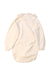A Ivory Long Sleeve Bodysuits from Petit Bateau in size 3-6M for girl. (Back View)
