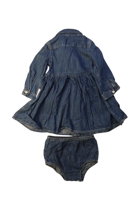 A Blue Dress Sets from Ralph Lauren in size 3-6M for girl. (Back View)