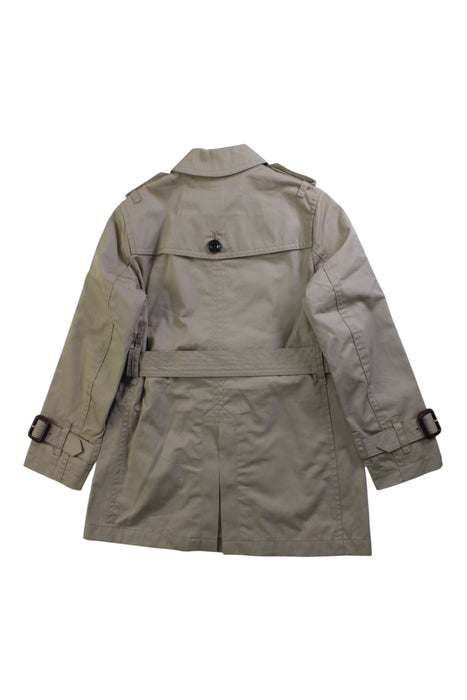 A Beige Coats from Burberry in size 4T for girl. (Back View)