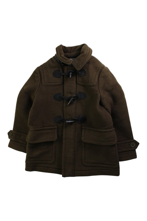 A Brown Coats from Burberry in size 4T for girl. (Front View)