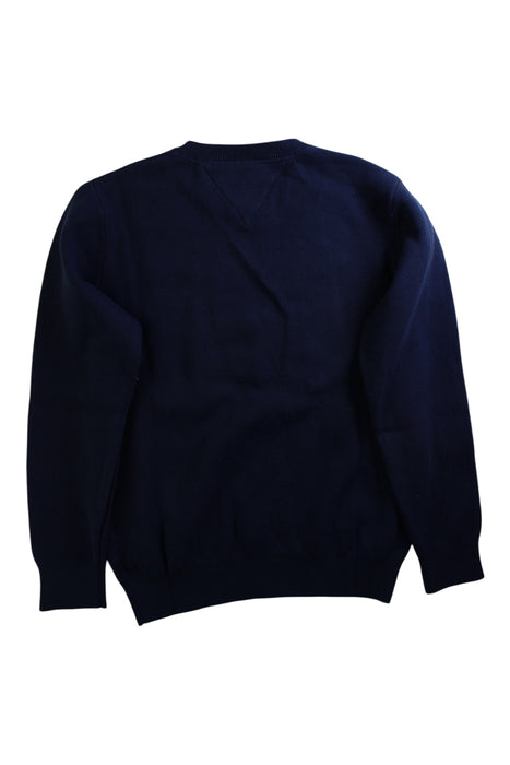 A Navy Crewneck Sweatshirts from Tommy Hilfiger in size 12Y for boy. (Back View)