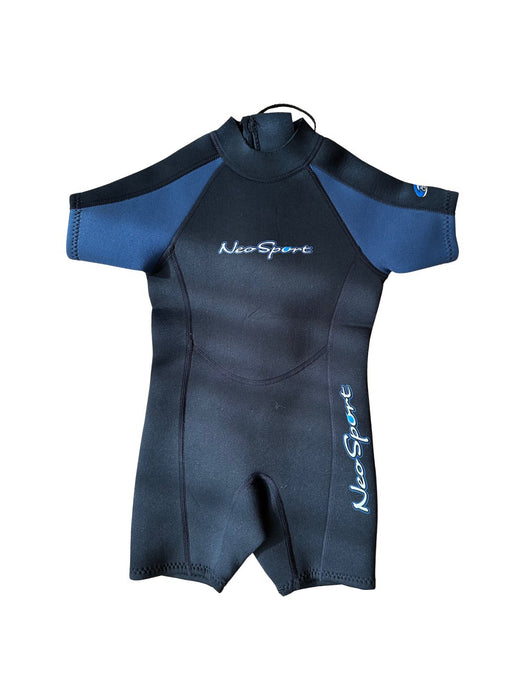 A Black Wetsuits from NeoSport in size 4T for neutral. (Front View)
