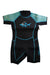 A Black Wetsuits from Aquasport in size 4T for neutral. (Front View)
