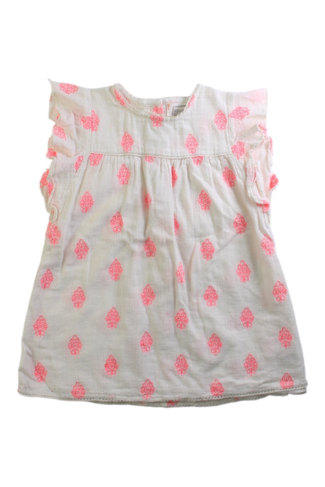 A White Sleeveless Tops from Bonheur du Jour in size 2T for girl. (Front View)