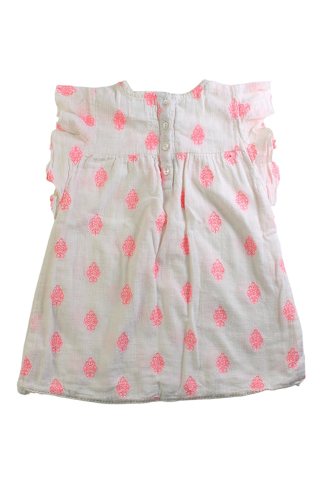 A White Sleeveless Tops from Bonheur du Jour in size 2T for girl. (Back View)