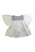 A White Short Sleeve Dresses from Little Cotton Clothes in size 4T for girl. (Back View)