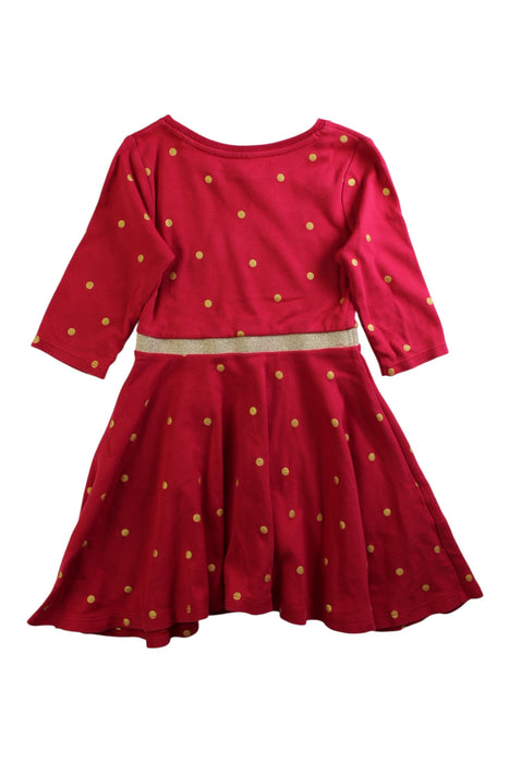 A Red Long Sleeve Dresses from Boden in size 4T for girl. (Back View)
