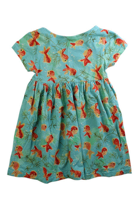 A Blue Short Sleeve Dresses from Jim Thompson in size 4T for girl. (Back View)