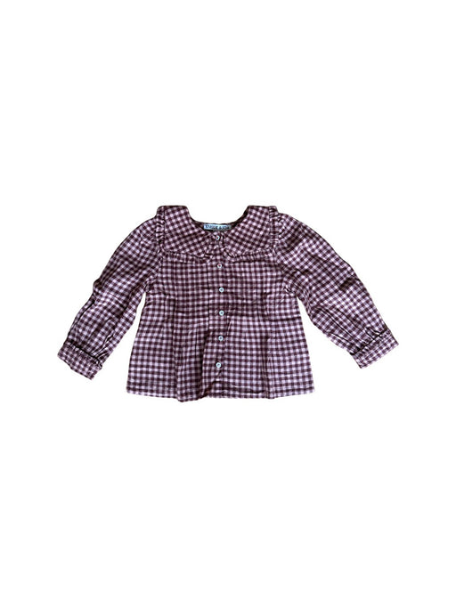 A Burgundy Long Sleeve Shirts from Emile et Ida in size 2T for girl. (Front View)