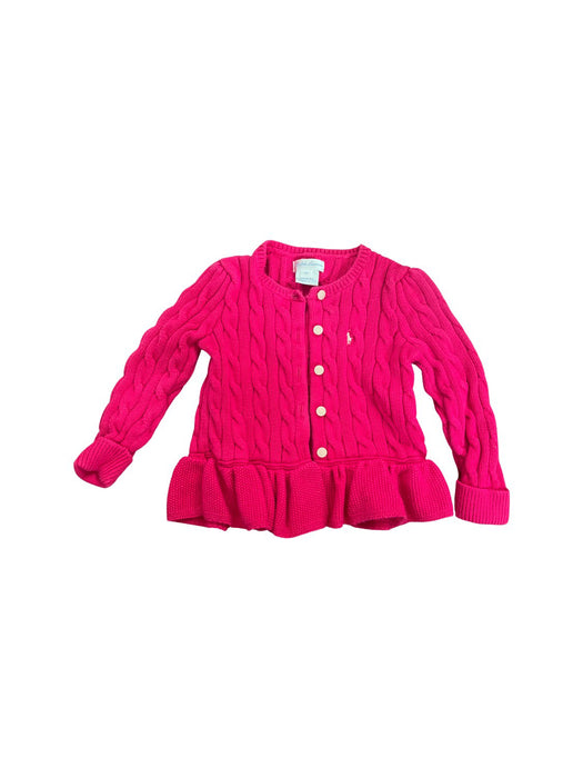 A Pink Cardigans from Ralph Lauren in size 12-18M for girl. (Front View)