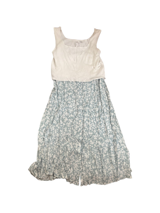 A White Sleeveless Dresses from Seraphine in size M for maternity. (Front View)