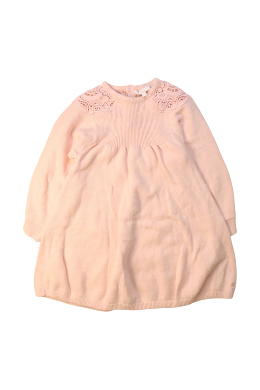 A Pink Sweater Dresses from Chloe in size 2T for girl. (Front View)