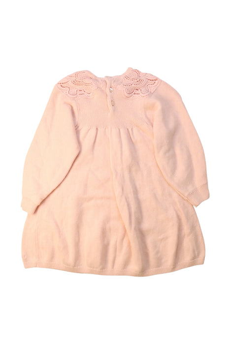 A Pink Sweater Dresses from Chloe in size 2T for girl. (Back View)