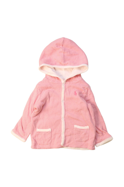 A Pink Hooded Sweatshirts from Ralph Lauren in size 12-18M for girl. (Front View)