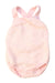A Pink Sleeveless Bodysuits from Fendi in size 6-12M for girl. (Front View)