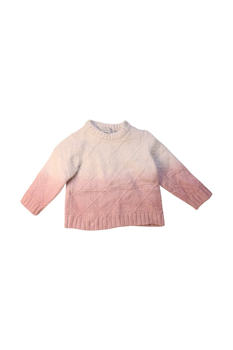 A Pink Knit Sweaters from Dior in size 12-18M for girl. (Front View)