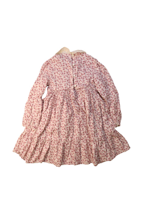 A Pink Long Sleeve Dresses from Polo Ralph Lauren in size 3T for girl. (Back View)