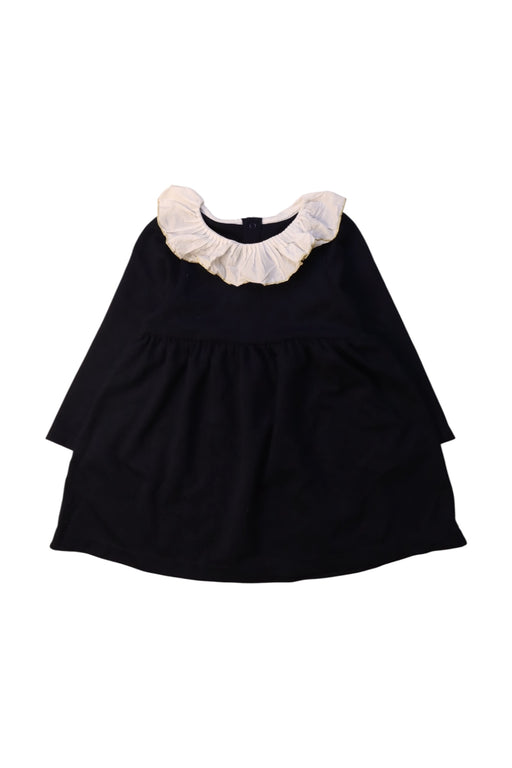 A Black Long Sleeve Dresses from Jacadi in size 2T for girl. (Front View)
