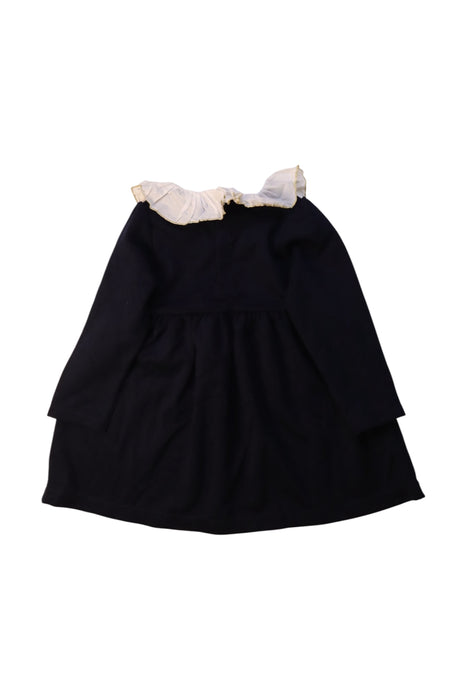 A Black Long Sleeve Dresses from Jacadi in size 2T for girl. (Back View)