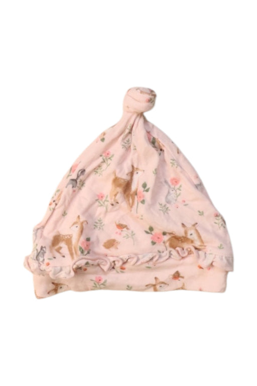 A Pink Winter Hats from Angel Dear in size 0-3M for girl. (Front View)