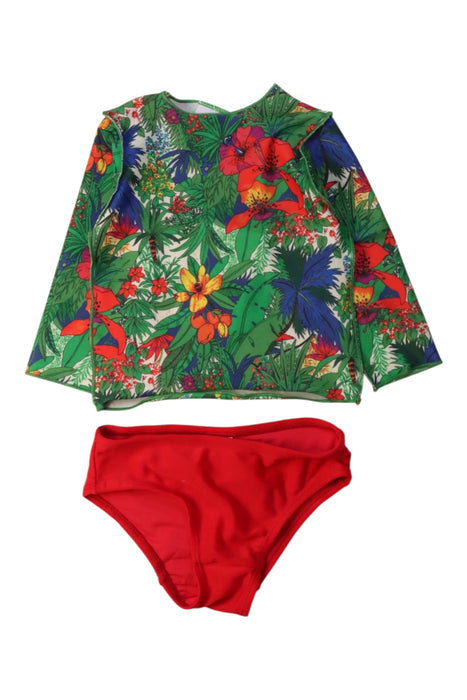 A Multicolour Rash Guards from Amir Slama in size 2T for girl. (Front View)