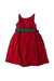 A Red Sleeveless Dresses from Polo Ralph Lauren in size 4T for girl. (Front View)