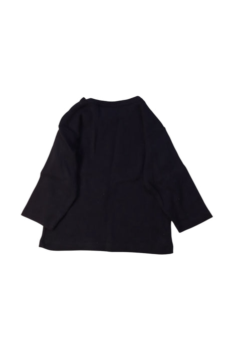A Navy Long Sleeve T Shirts from Petit Bateau in size 3-6M for boy. (Back View)