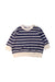 A Navy Crewneck Sweatshirts from Petit Bateau in size 0-3M for boy. (Front View)
