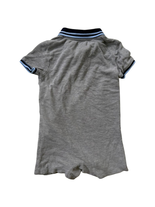 A Grey Short Sleeve Rompers from Ralph Lauren in size 12-18M for boy. (Back View)