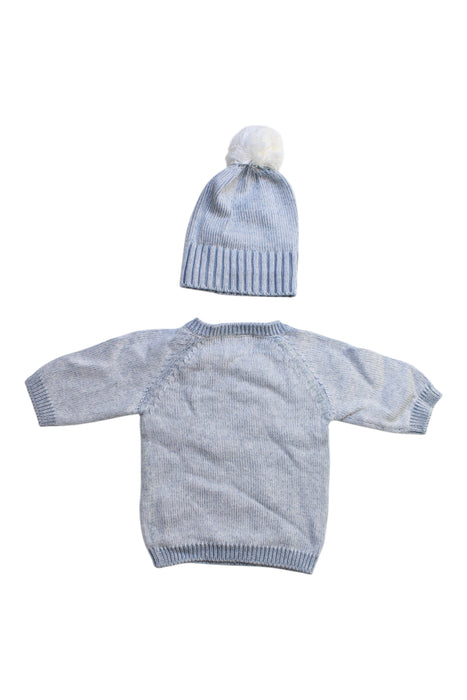 A Blue Knit Sweaters from Wilson & Frenchy in size 0-3M for boy. (Back View)