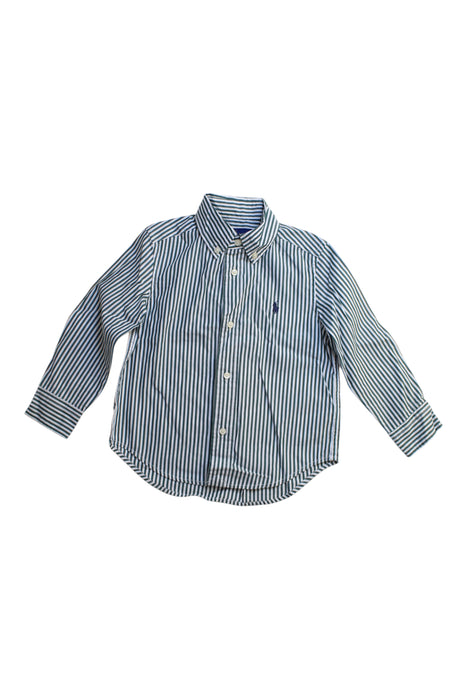 A Blue Long Sleeve Shirts from Ralph Lauren in size 2T for boy. (Front View)