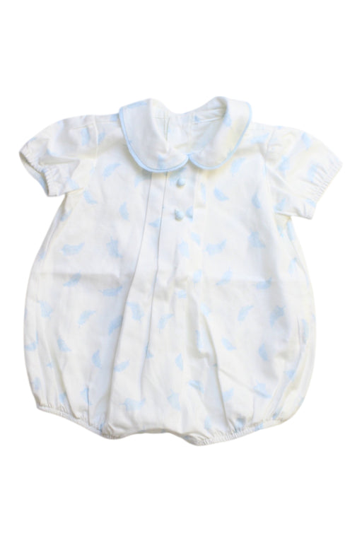 A White Short Sleeve Rompers from Mac Ilusion in size 0-3M for neutral. (Front View)