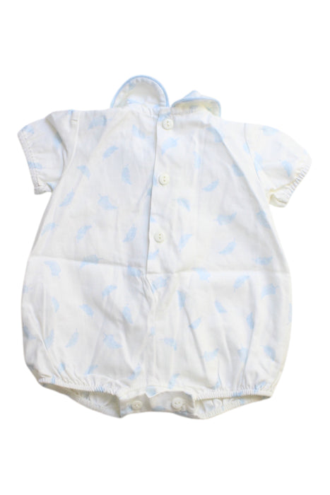 A White Short Sleeve Rompers from Mac Ilusion in size 0-3M for neutral. (Back View)
