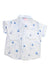 A White Short Sleeve Shirts from Sunuva in size 3-6M for boy. (Back View)