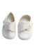 A White Booties from Baypods in size Newborn for girl. (Back View)