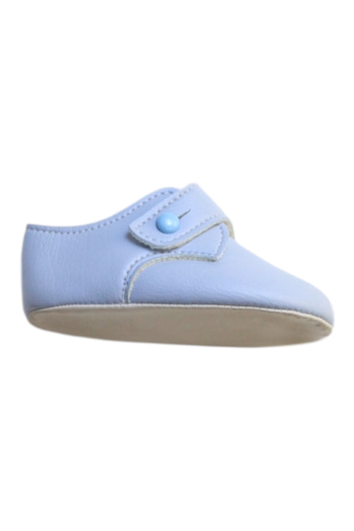 A Blue Booties from Baypods in size 6-12M for girl. (Front View)