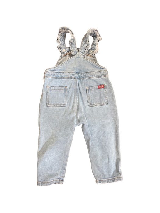 A Blue Long Overalls from Seed in size 12-18M for neutral. (Back View)