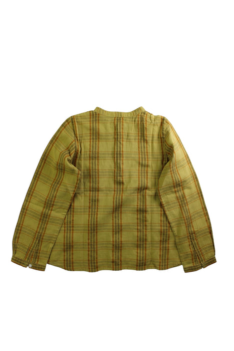 A Green Long Sleeve Shirts from Bonpoint in size 6T for boy. (Back View)