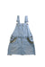 A Blue Overall Dresses from Seed in size 5T for girl. (Front View)