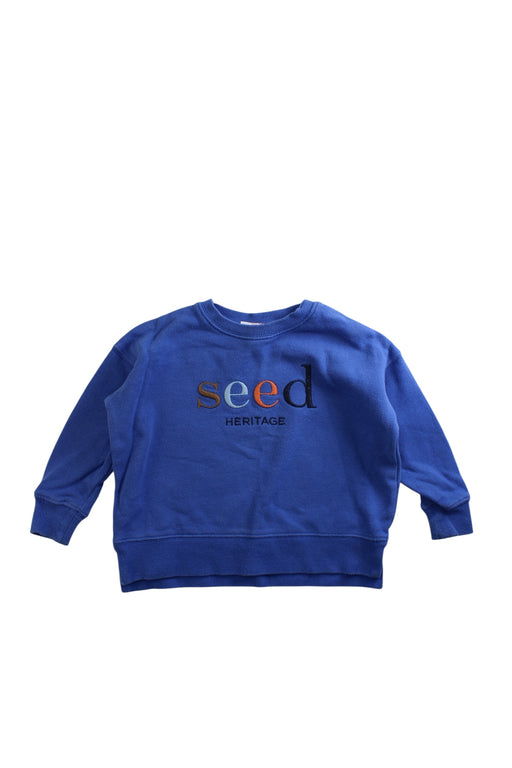 A Blue Crewneck Sweatshirts from Seed in size 2T for boy. (Front View)