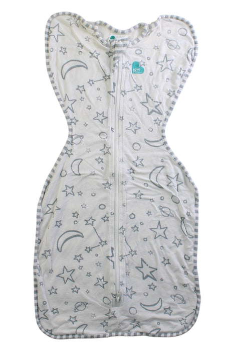 A White Sleepsacs from Love To Dream in size 0-3M for neutral. (Front View)