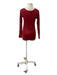 A Red Long Sleeve Tops from Seraphine in size Maternity-S for maternity. (Back View)