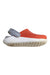 A Orange Slip Ons from Crocs in size 4T for girl. (Front View)