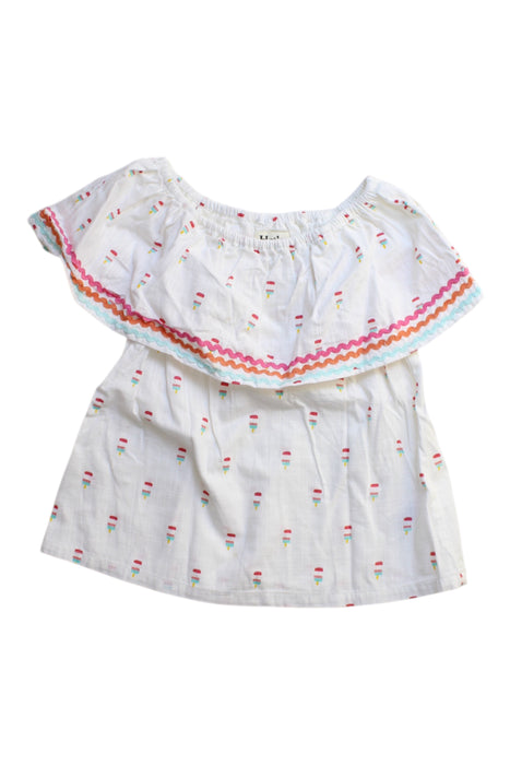A Multicolour Short Sleeve Tops from Hatley in size 5T for girl. (Front View)
