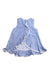 A Blue Sleeveless Dresses from Mothercare in size 7Y for girl. (Back View)