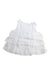 A White Sleeveless Tops from Kingkow in size 5T for girl. (Back View)