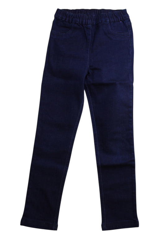 A Navy Jeggings from Petit Bateau in size 6T for boy. (Front View)