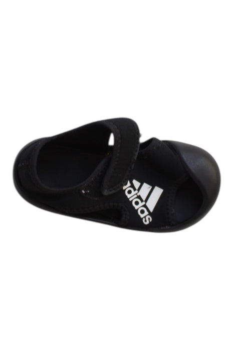 A Black Sandals from Adidas in size 18-24M for boy. (Front View)