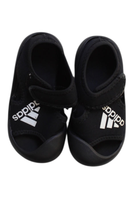 A Black Sandals from Adidas in size 18-24M for boy. (Back View)